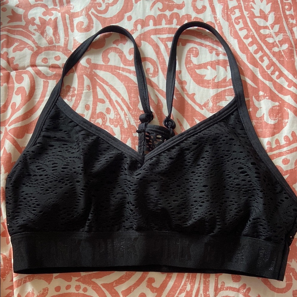 PINK Victoria's Secret Black Seamless Bra Intimates